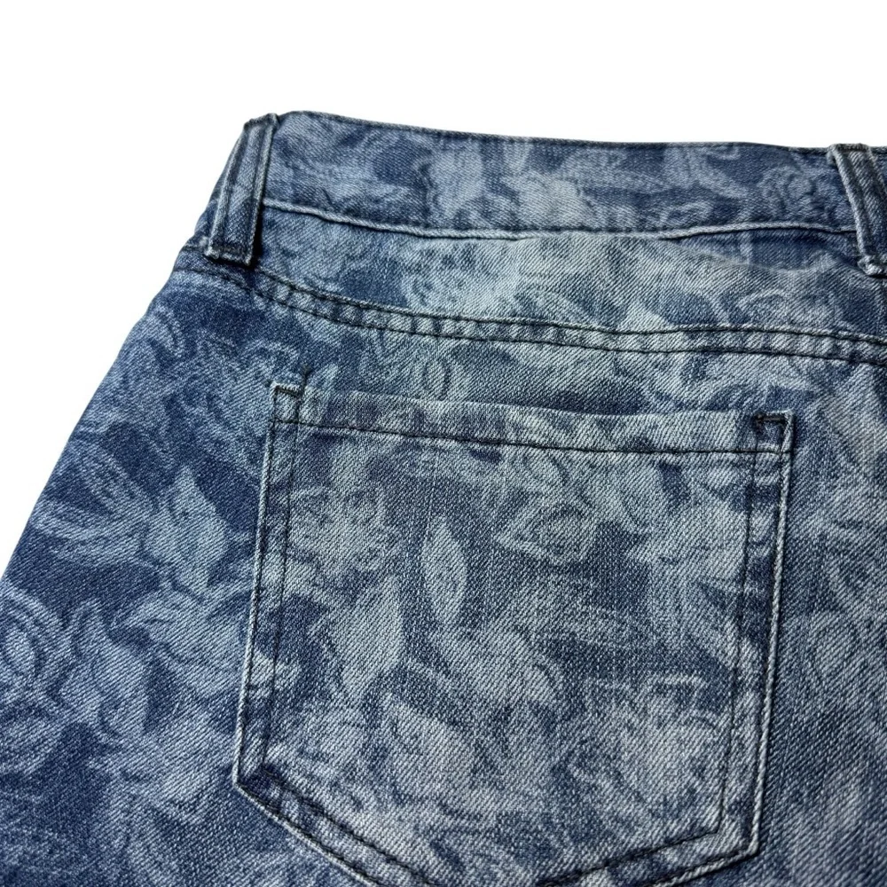 Old Navy Floral Patterned Jean Shorts